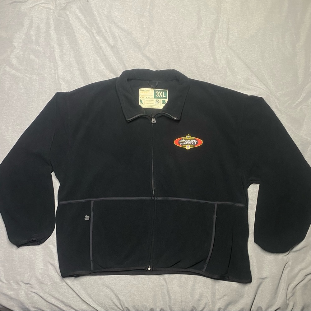 Vintage NFL Monday Night Football 3XL  Black Fleece Jacket WearGuard